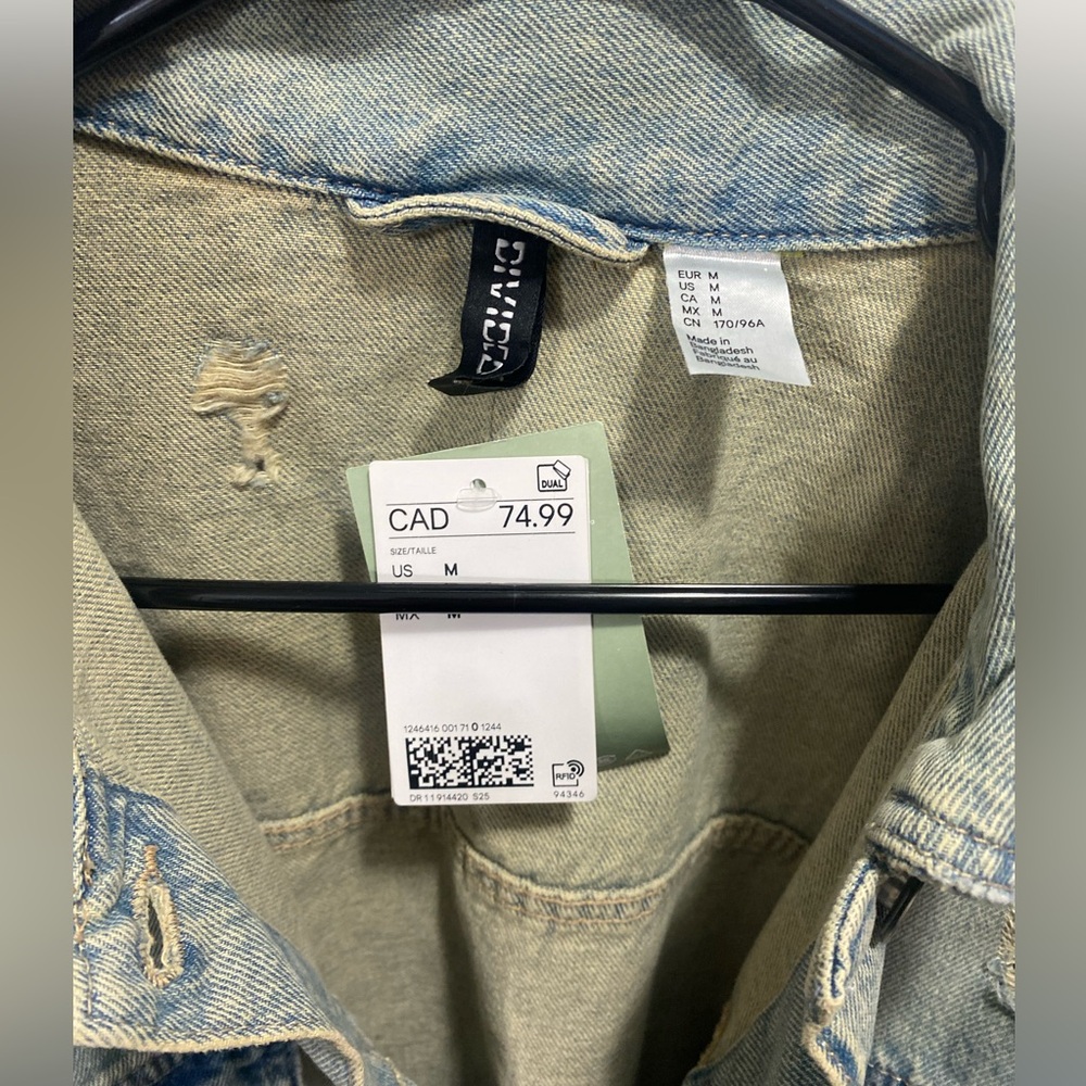 Distressed Denim Jacket - Picture 5 of 8